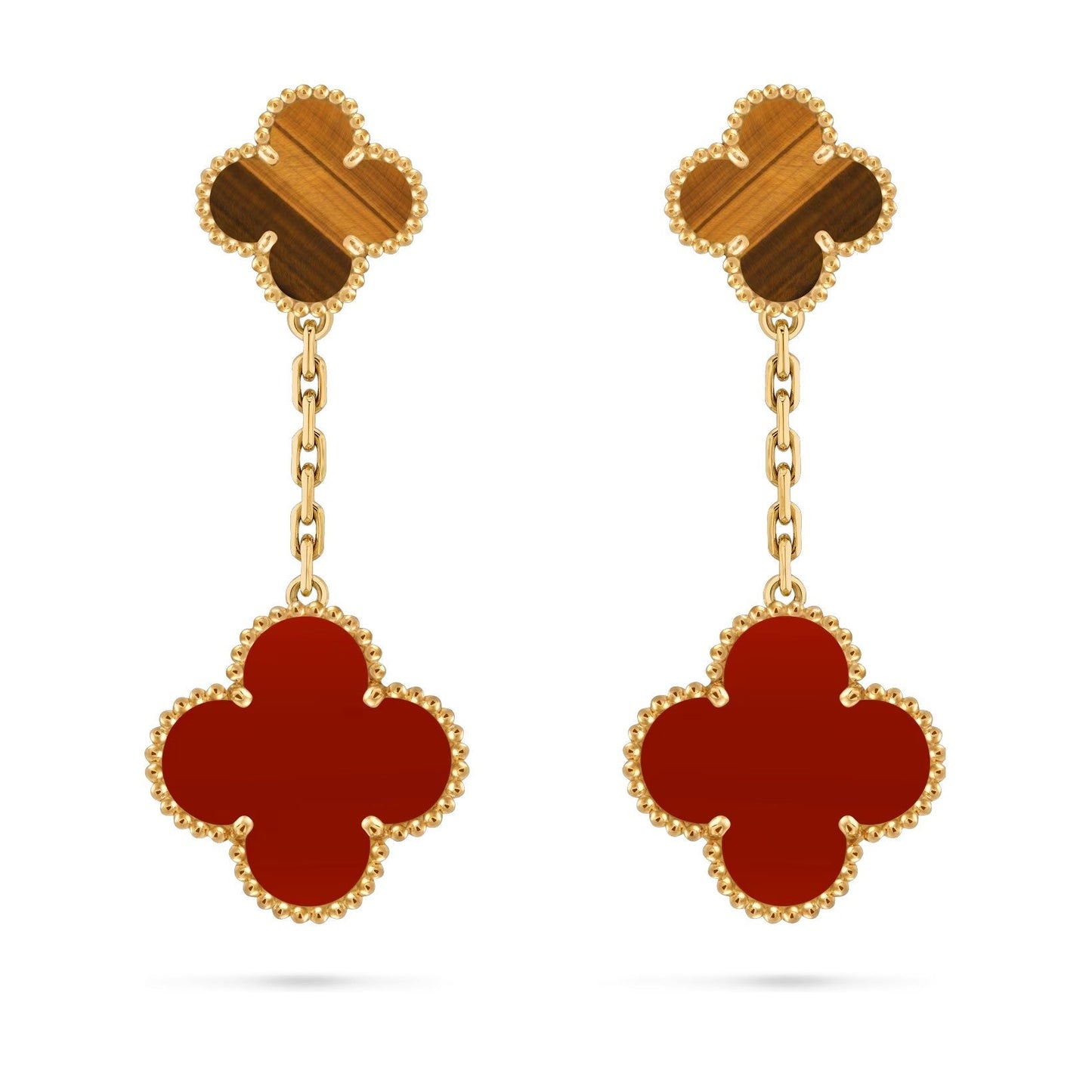 [Aetheris]KLEE DOPPEL-MOTIV STATEMENT OHRSTECKER - DOUBLE-CHARM KOLLEKTION