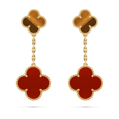 [Aetheris]KLEE DOPPEL-MOTIV STATEMENT OHRSTECKER - DOUBLE-CHARM KOLLEKTION