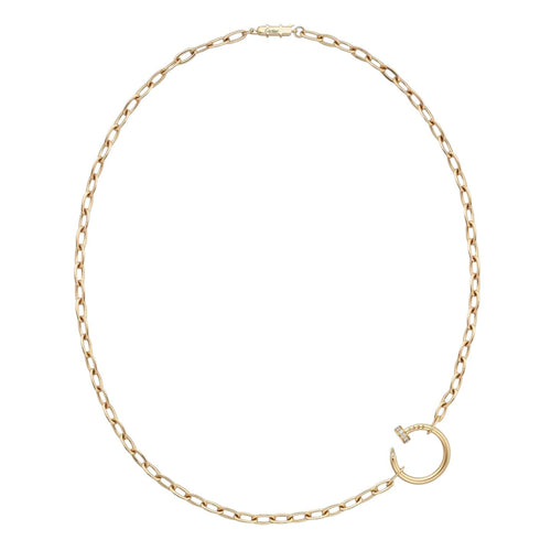 [Aetheris]CLOU DIAMOND NAIL PENDANT NECKLACE