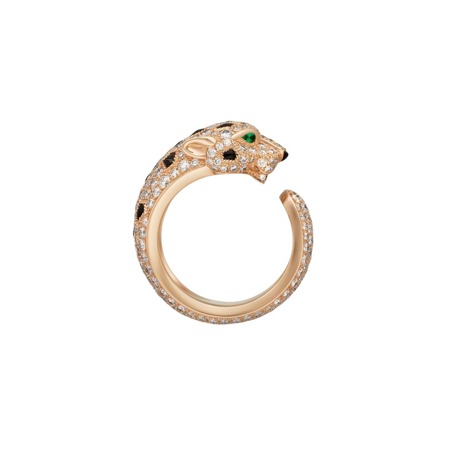[Aetheris]PANTHÈRE DE DIAMOND HALF-PAVÉ MEDIUM RING
