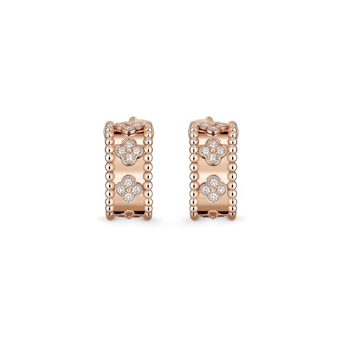[Aetheris]KALEIDOSCOPE CLOVER HOOP EARRINGS