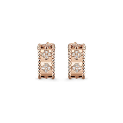 [Aetheris]KALEIDOSCOPE CLOVER HOOP EARRINGS