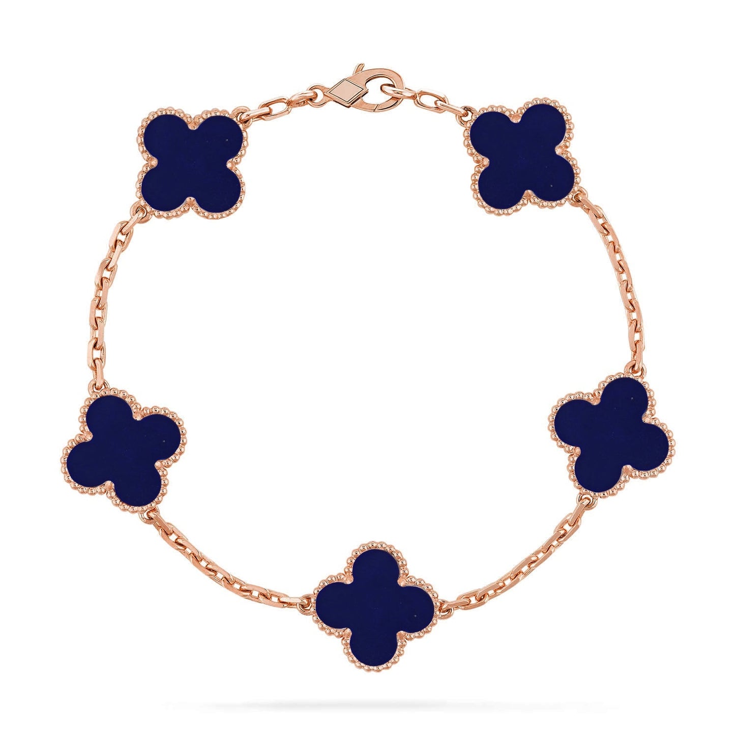 [Aetheris]LUCKY CLOVER 5-MOTIF-ARMBAND – LAPIS-LAZULI-KOLLEKTION