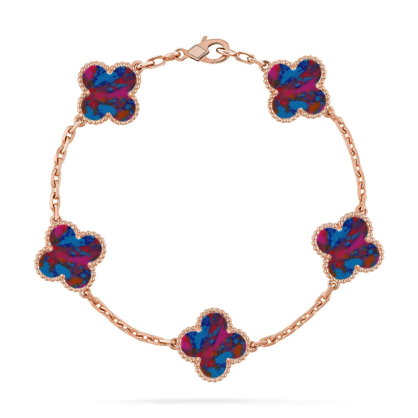 [Aetheris]GLÜCKSKLEE-ARMBAND MIT 5 MOTIVEN - MEHRSTEIN-KOLLEKTION