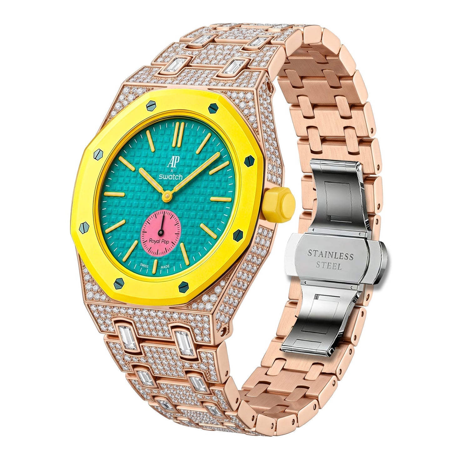 [Aetheris]Royal Oak Pop Exclusive Bioceramic Case & Bioceramic Strap Full Diamond