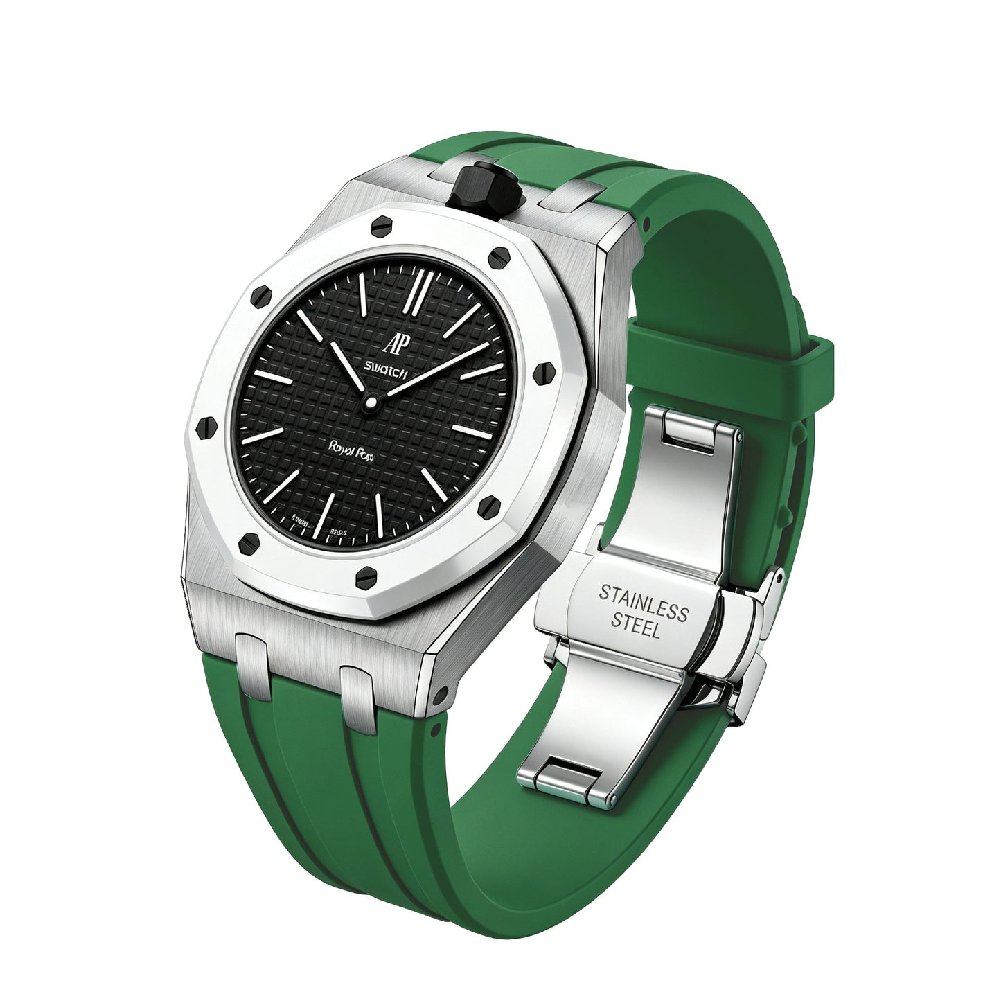 [Aetheris]Royal Oak Pop Exclusive Stahlgehäuse und Silikonarmband mit Wiege