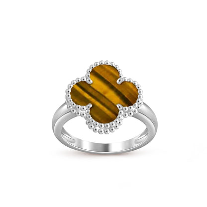 [Aetheris]LUCKY CLOVER VINTAGE WEISSGOLD-RINGKOLLEKTION