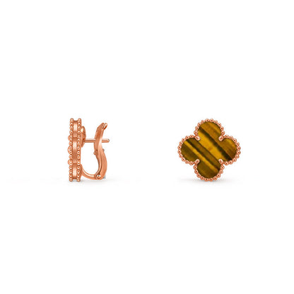 [Aetheris]15MM KLEEBENBLUMEN-OHRSTECKER ROSÉGOLD KOLLEKTION