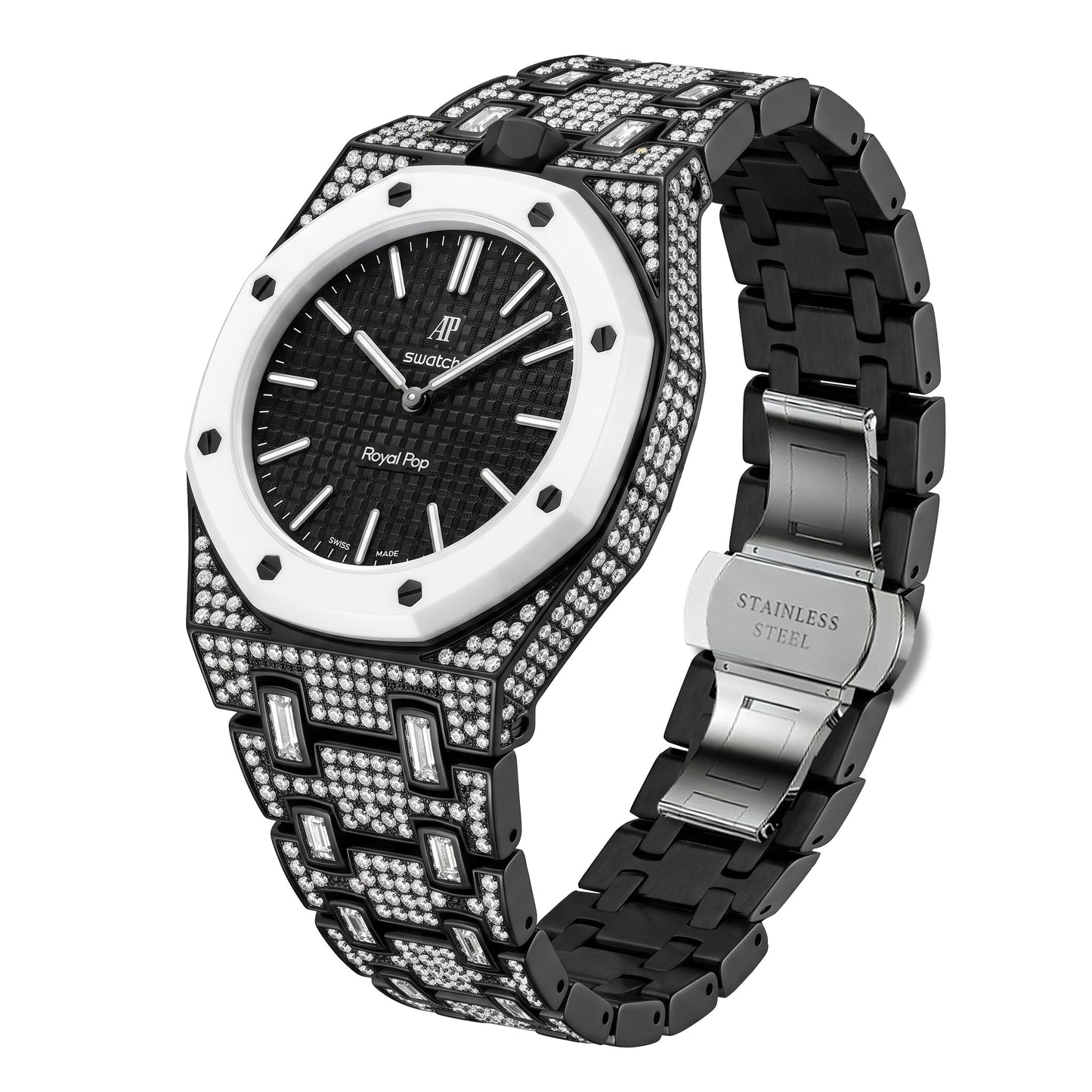 [Aetheris]Royal Oak Pop Exclusive Bioceramic Case & Bioceramic Strap Full Diamond