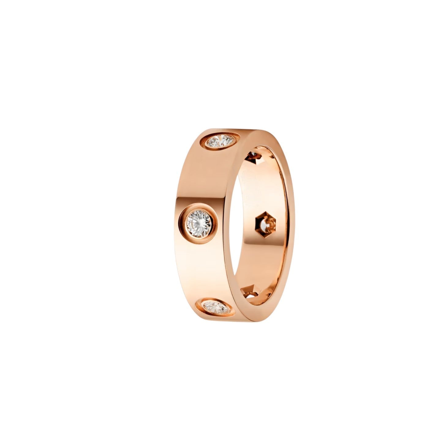 [Aetheris]LOVE 5.5MM 6 DIAMANTEN RING