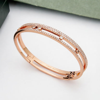 [Aetheris]MOVE ROMANE PAVÉ DIAMOND BANGLE BRACELET