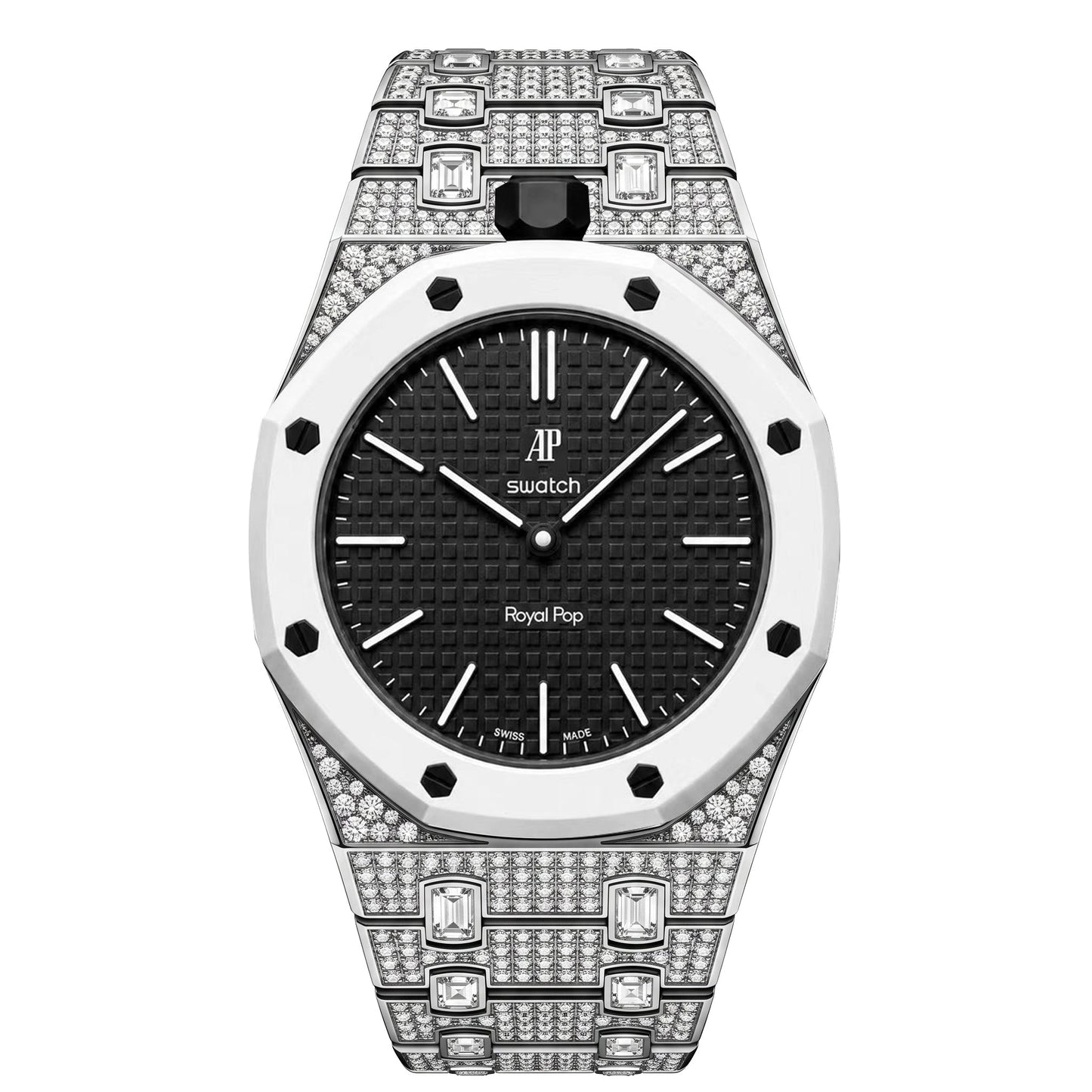 [Aetheris]Royal Oak Pop Exclusive Bioceramic Case & Bioceramic Strap Full Diamond