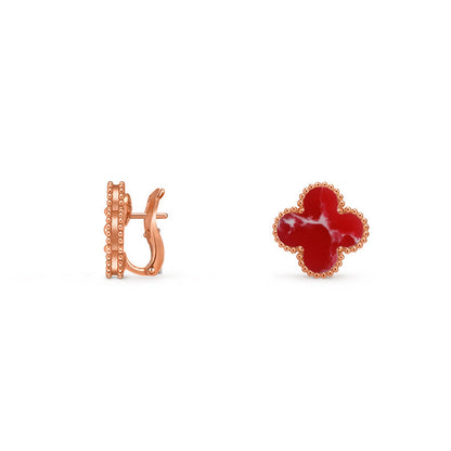 [Aetheris]15MM KLEEBENBLUMEN-OHRSTECKER ROSÉGOLD KOLLEKTION