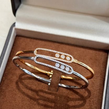 [Aetheris]MOVE PAVÉ DIAMOND BANGLE BRACELET M