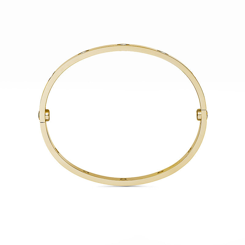 [Aetheris]KLASSISCHER 6,1MM LIEBESARMREIF – 10 DIAMANTEN