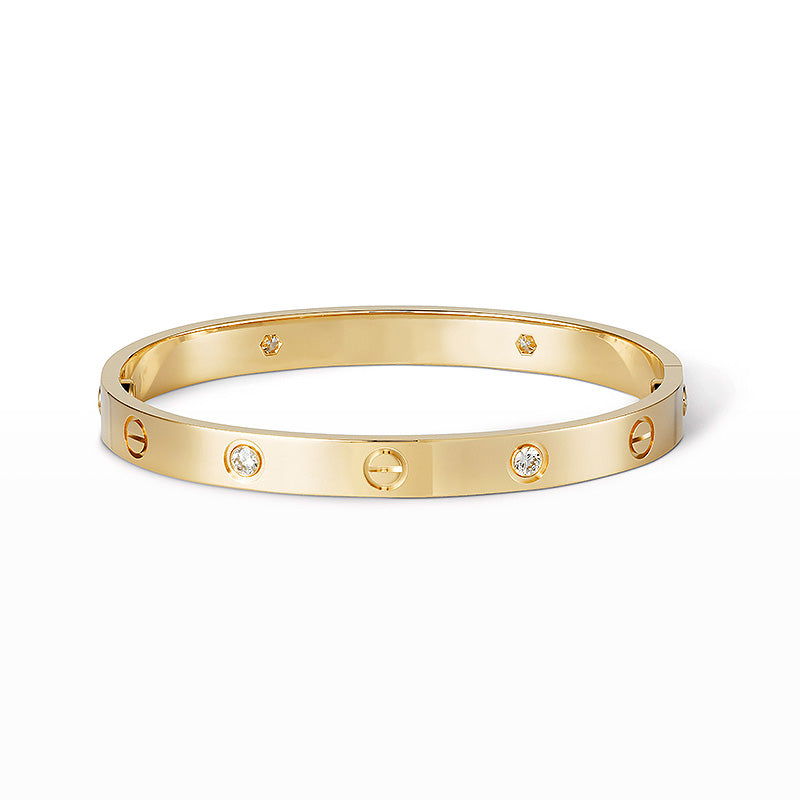 [Aetheris]KLASSISCHER 6.1MM LOVE-ARMREIF – 4 BRILLANTEN