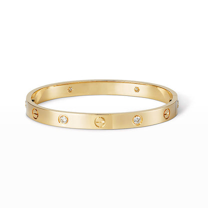 [Aetheris]KLASSISCHER 6.1MM LOVE-ARMREIF – 4 BRILLANTEN