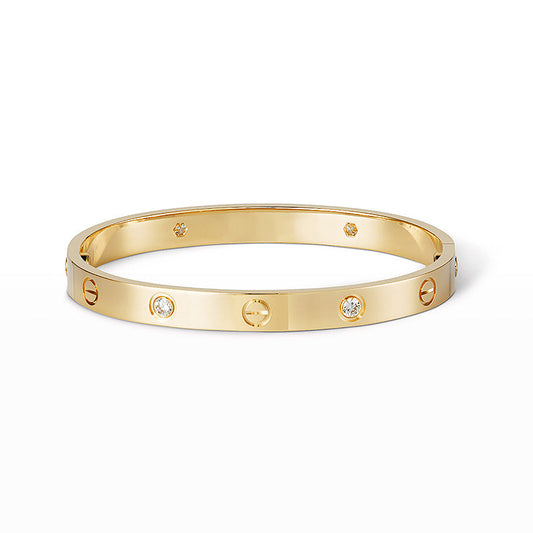 [Aetheris]CLASSIC 6.1MM LOVE BANGLE - 4-DIAMOND