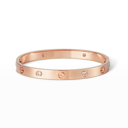 [Aetheris]KLASSISCHER 6.1MM LOVE-ARMREIF – 4 BRILLANTEN