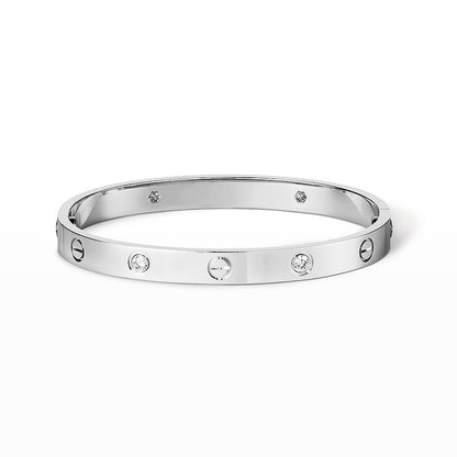 [Aetheris]KLASSISCHER 6.1MM LOVE-ARMREIF – 4 BRILLANTEN