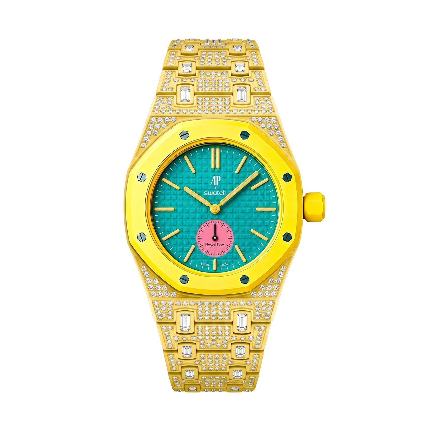 [Aetheris]Royal Oak Pop Exclusive Bioceramic Case & Bioceramic Strap Full Diamond