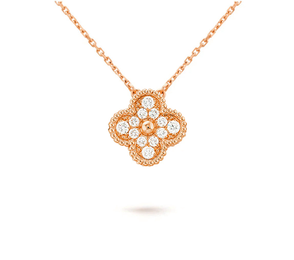 [Aetheris] 15MM KLEEBLUMEN ANHÄNGER KETTE KOLLEKTION