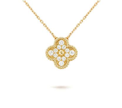 [Aetheris] 15MM KLEEBLUMEN ANHÄNGER KETTE KOLLEKTION
