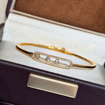 [Aetheris]MOVE PAVÉ DIAMOND BANGLE BRACELET M