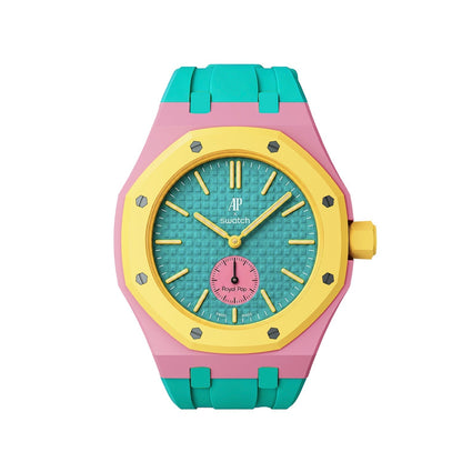 [Aetheris]Royal Oak Pop Exclusive Bioceramic Case & Silicone Strap Mix Color