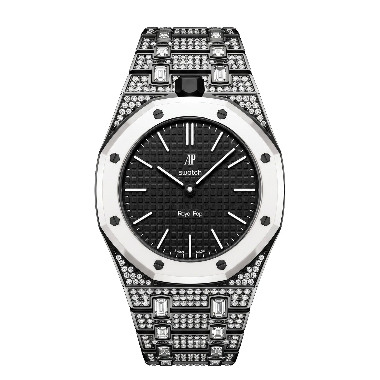[Aetheris]Royal Oak Pop Exclusive Bioceramic Case & Bioceramic Strap Full Diamond