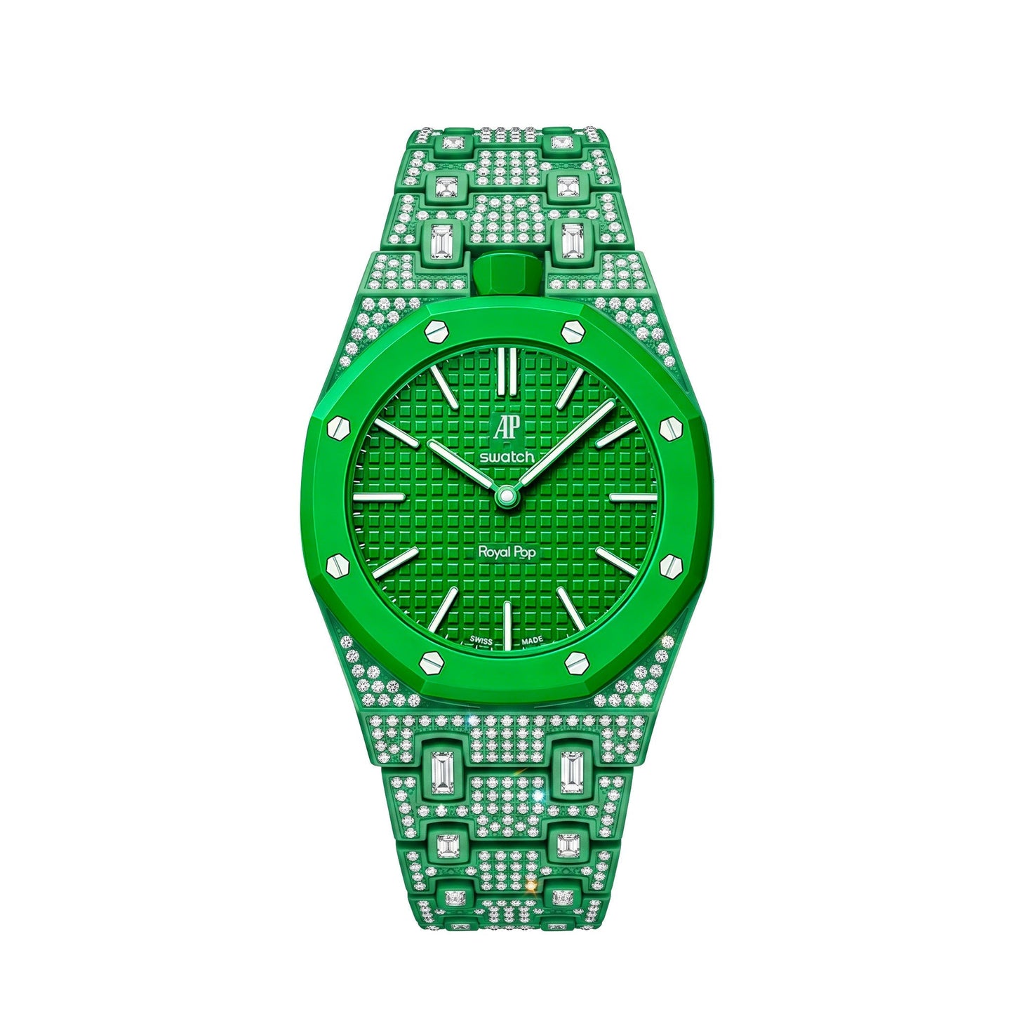 [Aetheris]Royal Oak Pop Exclusive Bioceramic Case & Bioceramic Strap Full Diamond