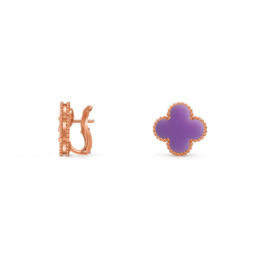 [Aetheris]15MM KLEEBENBLUMEN-OHRSTECKER ROSÉGOLD KOLLEKTION