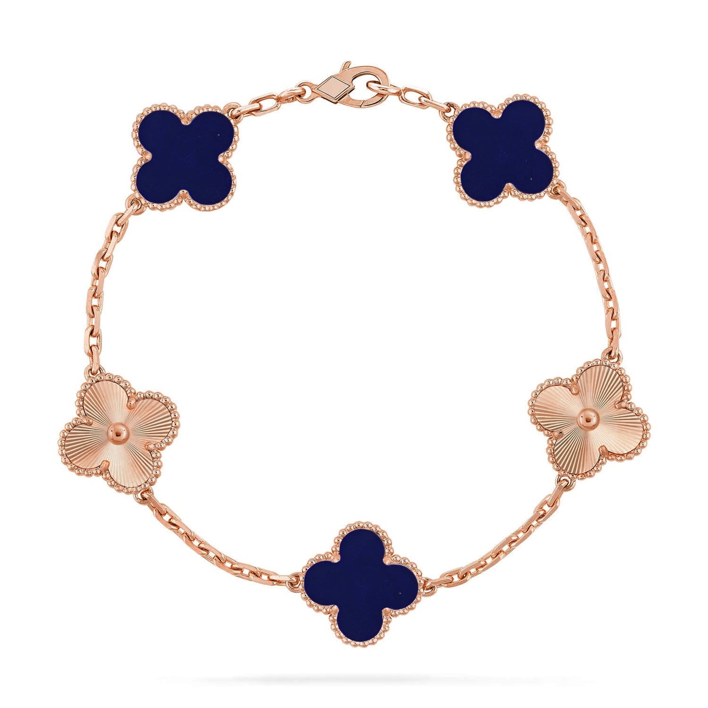 [Aetheris]LUCKY CLOVER 5-MOTIF-ARMBAND – LAPIS-LAZULI-KOLLEKTION