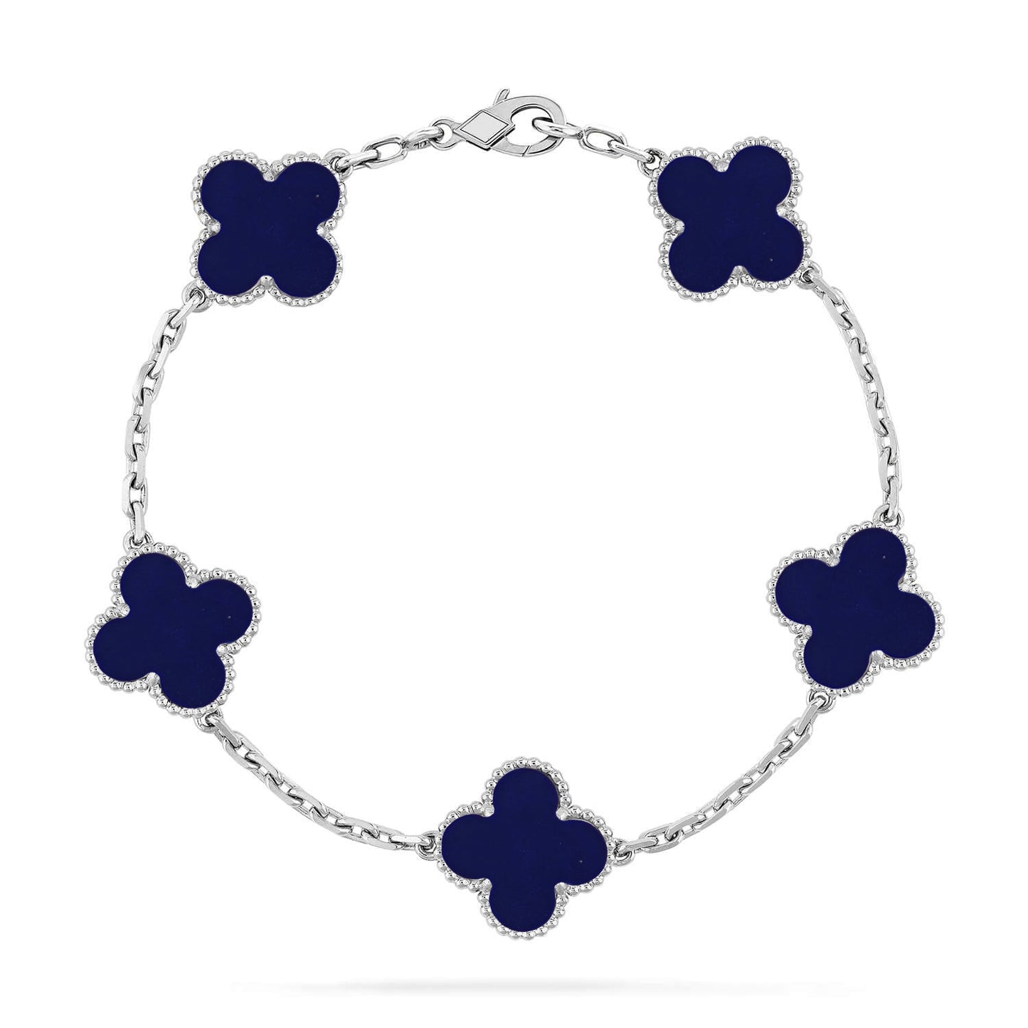 [Aetheris]LUCKY CLOVER 5-MOTIF-ARMBAND – LAPIS-LAZULI-KOLLEKTION