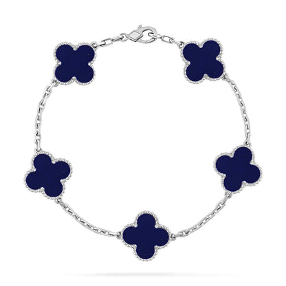 [Aetheris]LUCKY CLOVER 5-MOTIF-ARMBAND – LAPIS-LAZULI-KOLLEKTION