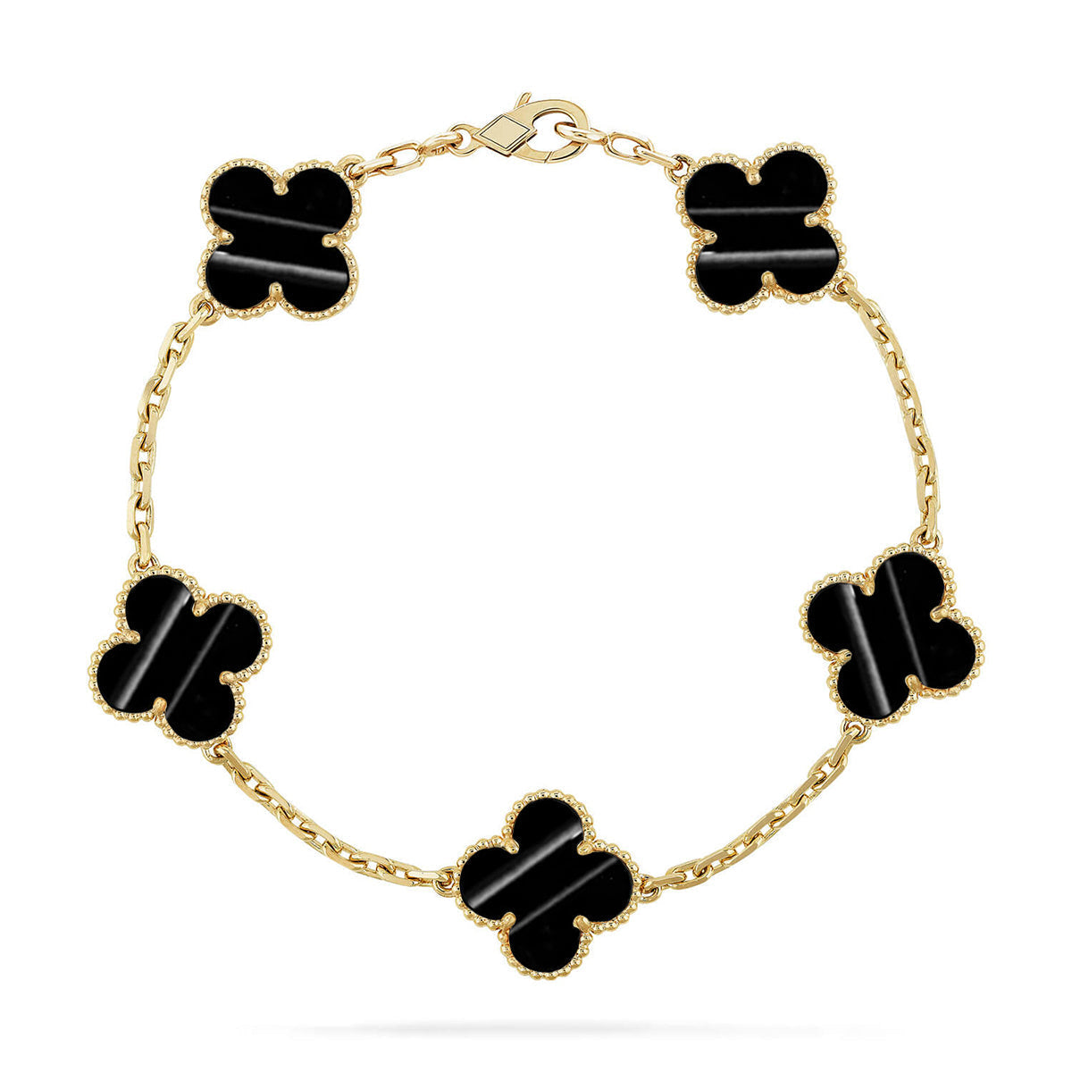 [Aetheris]LUCKY CLOVER 5-MOTIV-ARMBAND - PULSE STONE KOLLEKTION