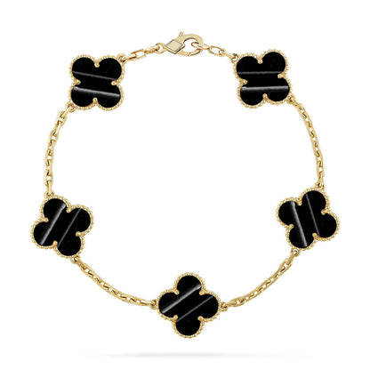[Aetheris]LUCKY CLOVER 5-MOTIV-ARMBAND - PULSE STONE KOLLEKTION
