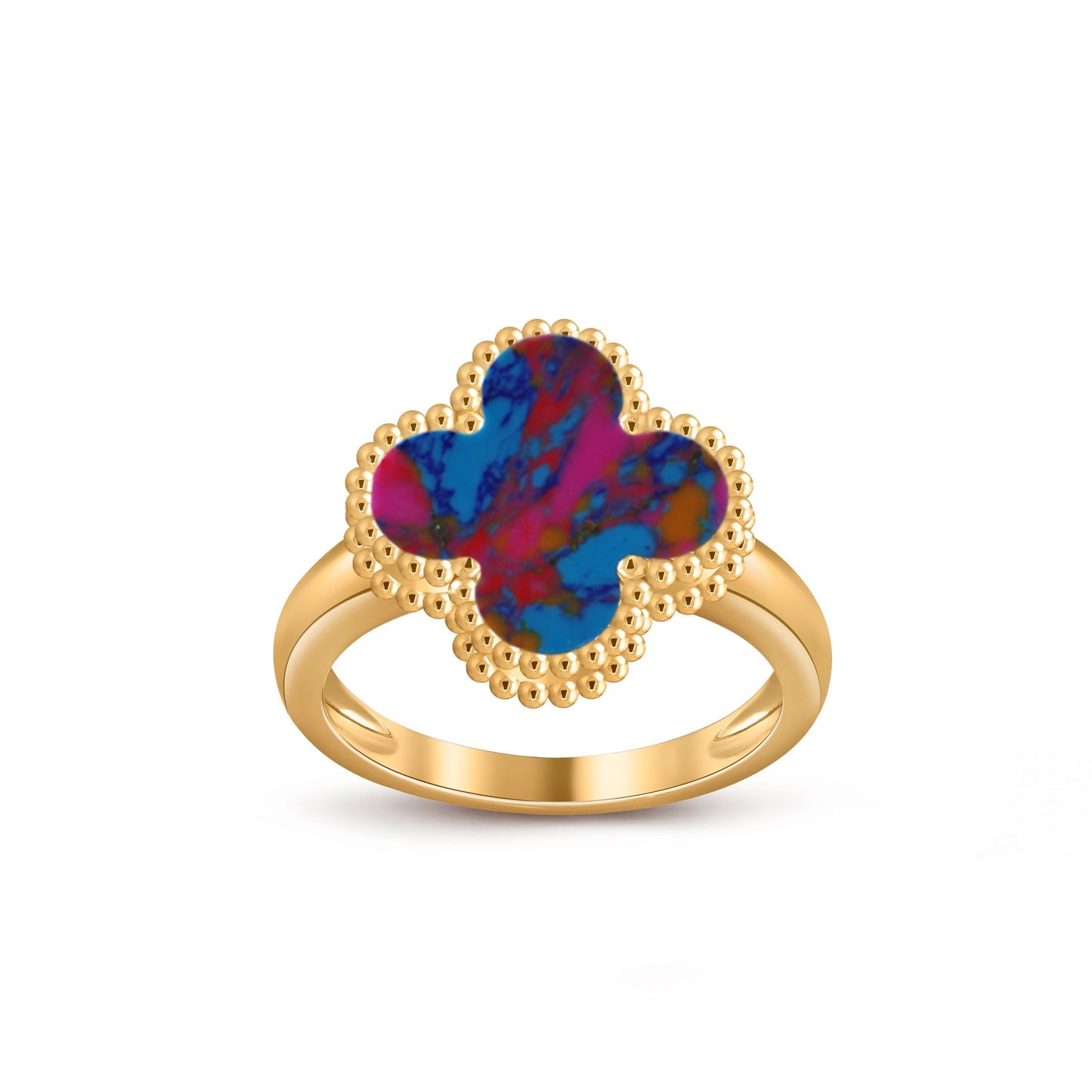 [Aetheris]LUCKY CLOVER VINTAGE GOLD RING COLLECTION