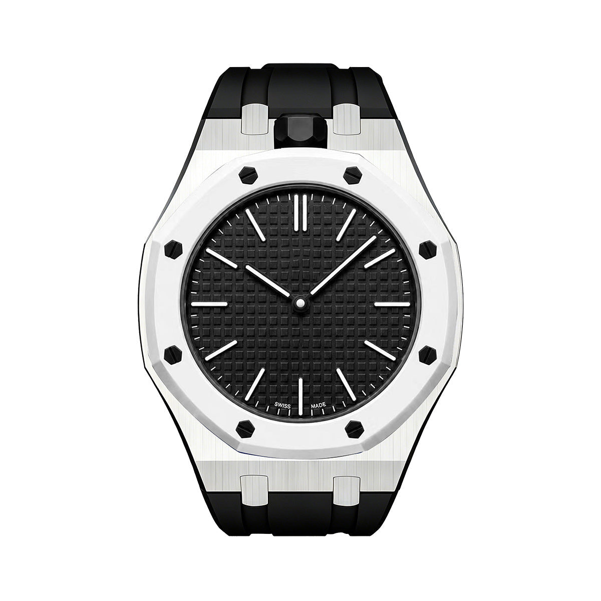 [Aetheris]OAK POP BLACK STEEL SILICONE STRAP