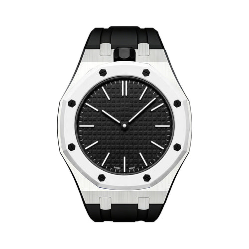[Aetheris]OAK POP BLACK STEEL SILICONE STRAP