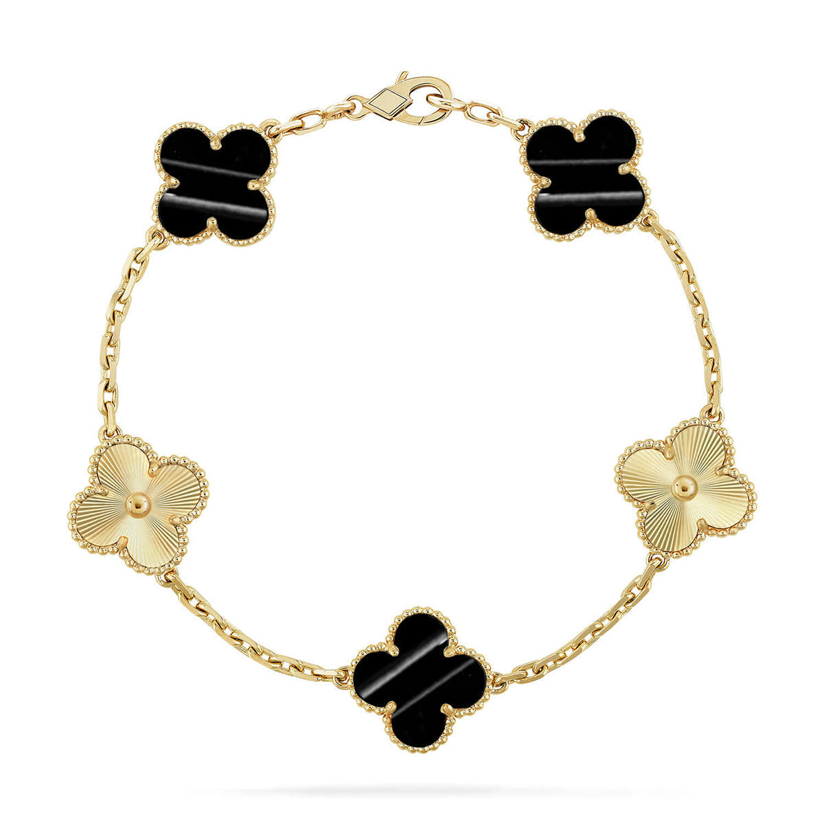 [Aetheris]LUCKY CLOVER 5-MOTIV-ARMBAND - PULSE STONE KOLLEKTION