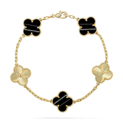 [Aetheris]LUCKY CLOVER 5-MOTIV-ARMBAND - PULSE STONE KOLLEKTION