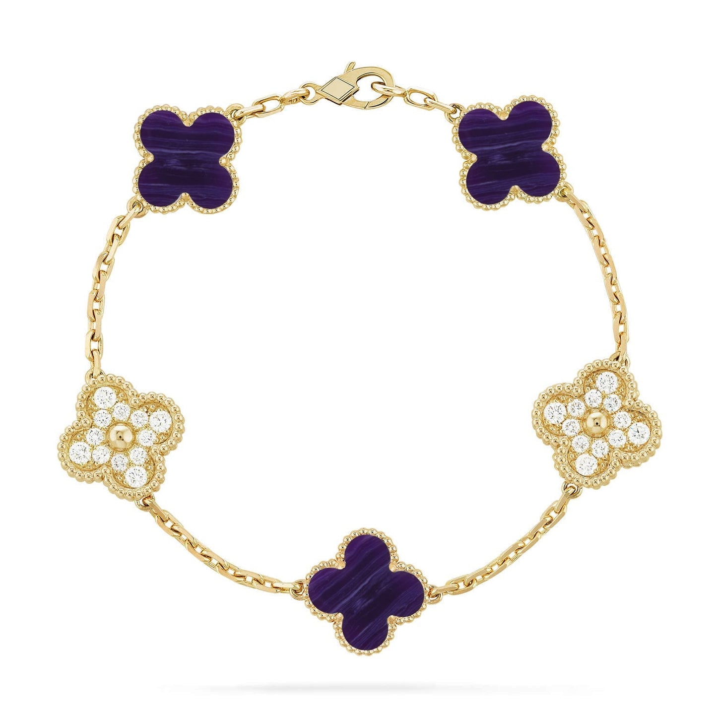 [Aetheris]GLÜCKKLEE-ARMBAND MIT 5 MOTIVEN - CHAROIT-KOLLEKTION