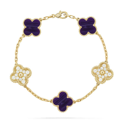 [Aetheris]GLÜCKKLEE-ARMBAND MIT 5 MOTIVEN - CHAROIT-KOLLEKTION
