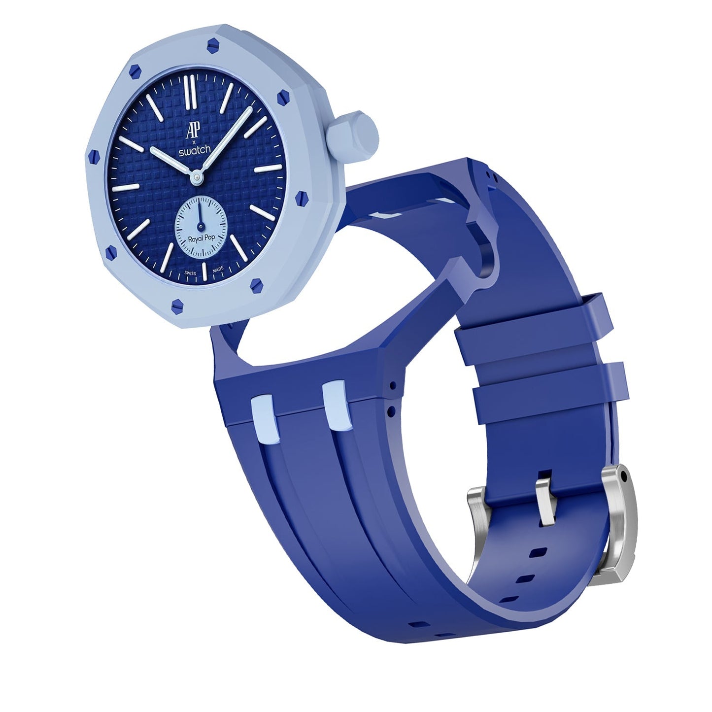 [Aetheris]OAK POP EXCLUSIVE DARK BLUE AND LIGHT BLUE SILICONE STRAP
