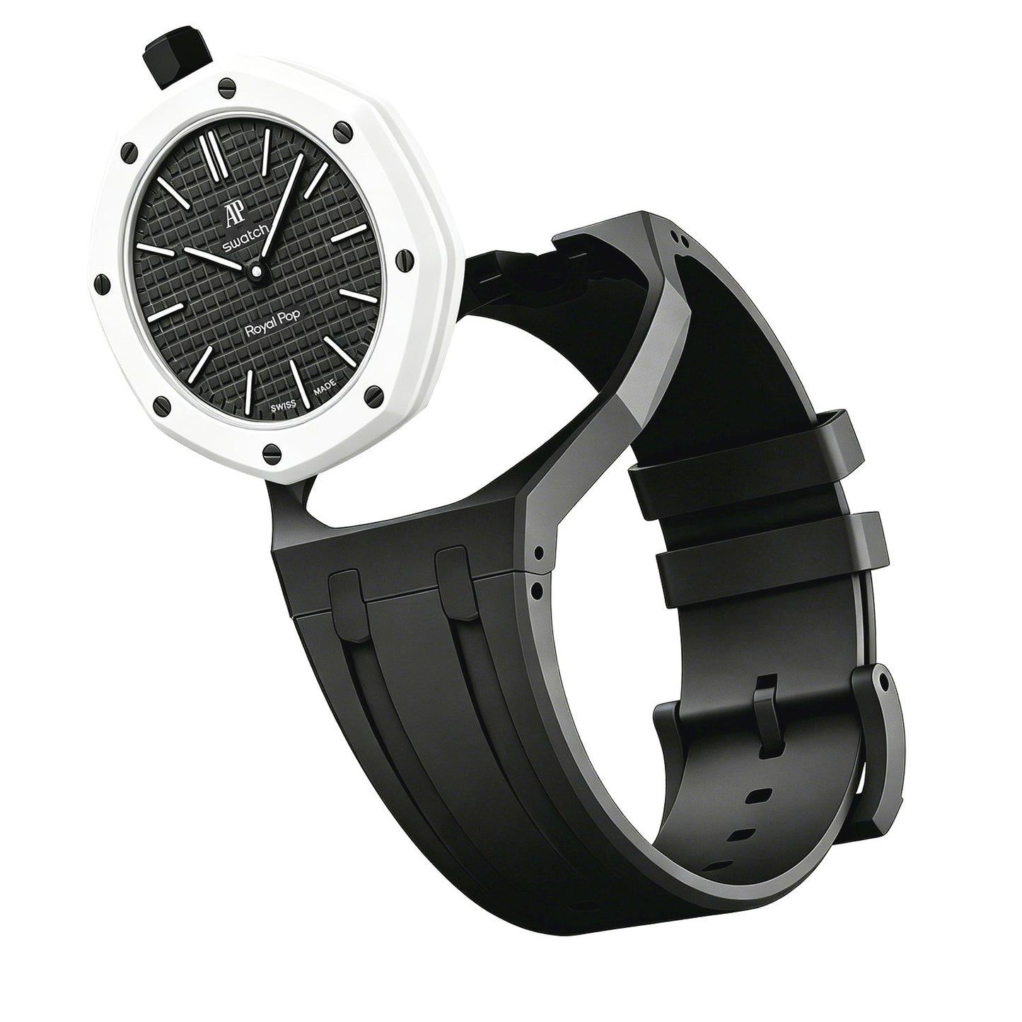 [Aetheris]OAK POP EXKLUSIVES SCHWARZES SILIKONARMBAND