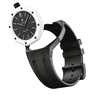 [Aetheris]OAK POP EXKLUSIVES SCHWARZES SILIKONARMBAND
