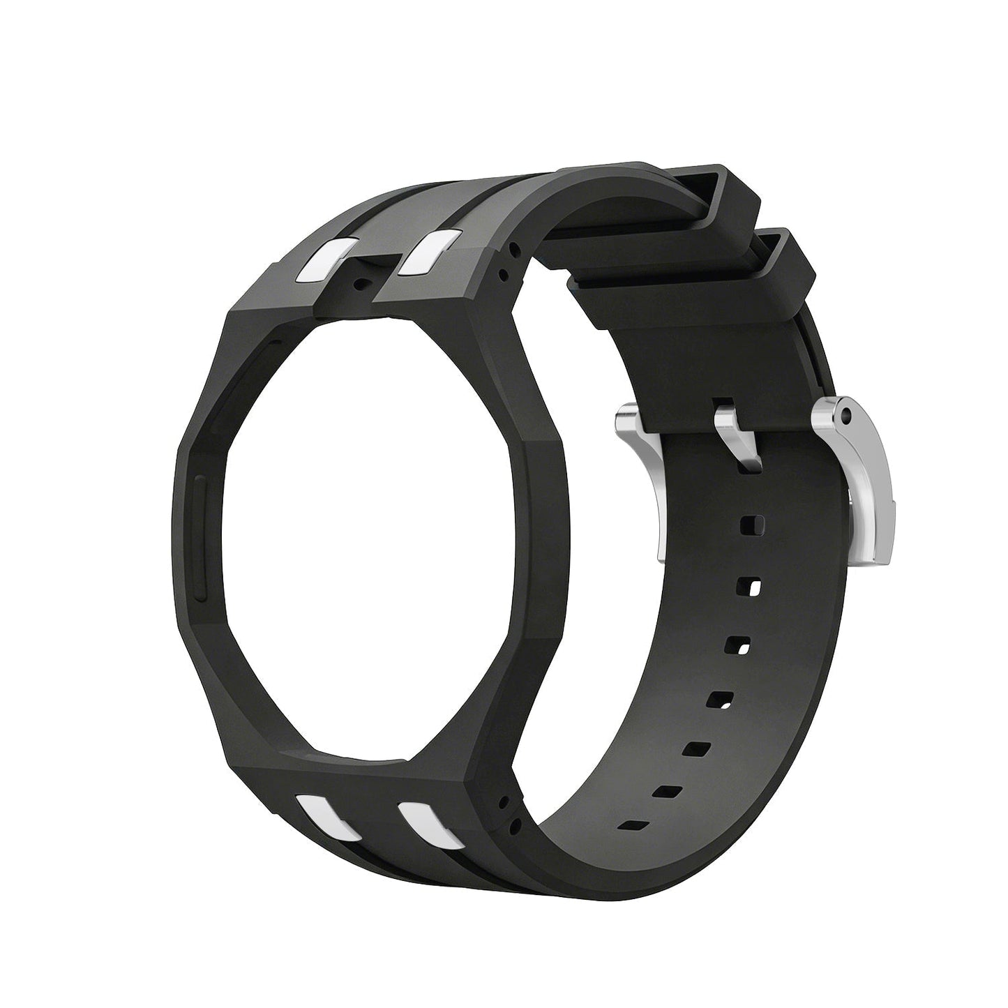 [Aetheris]OAK POP EXKLUSIVES SCHWARZ-WEISSES SILIKONARMBAND