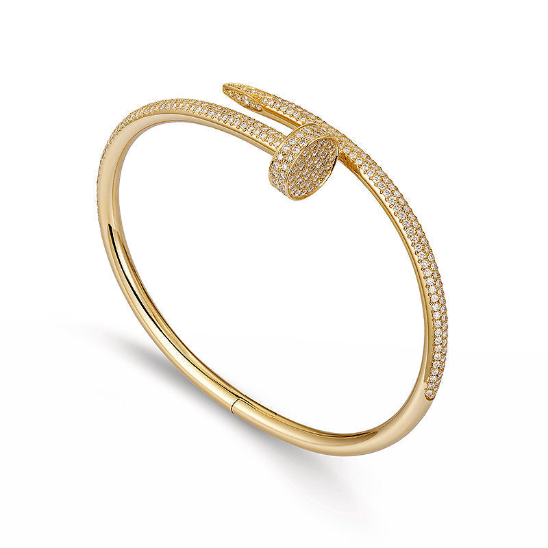 [Aetheris]JUSTE UN CLOU 3.5MM FULL PAVÉ NAIL BANGLE