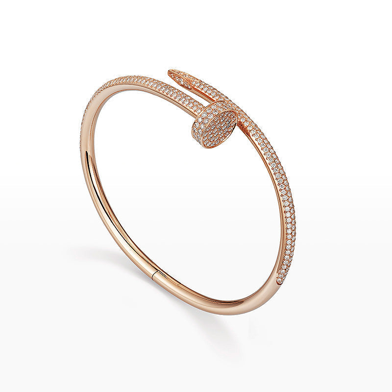 [Aetheris]JUSTE UN CLOU 3.5MM FULL PAVÉ NAIL BANGLE